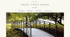 Desktop Screenshot of liveatrockycreek.com